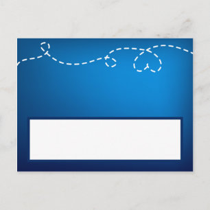 Plano de papel de la tarjeta de entrada con bucle