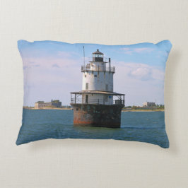 Planos faro, almohada del mayordomo del acento de