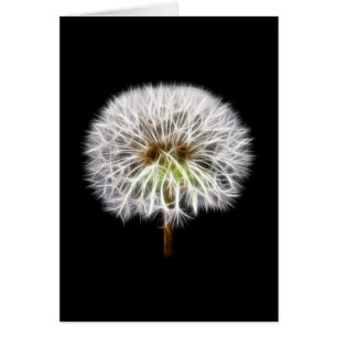 Planta blanca de la flor del diente de león