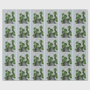 Planta de Dinero Minimalista - Papel de Regalo Mat