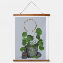 Planta de Dinero Minimalista - Tapiz de Pared con