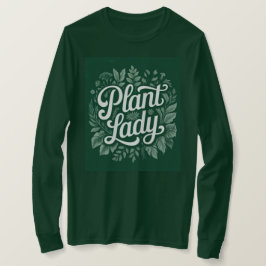 Planta de marco botánico verde Lady Camiseta verde