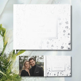 Planta elegante del libro de invitados Floral Whit