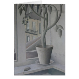 Planta en aceite de la ventana en el panel