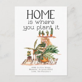 Planta en maceta | Tarjeta postal de anuncio de mu