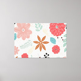 Planta Patrón de fondo de impresión de lienzo esti