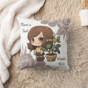 Planta una almohada de diseño de semillas