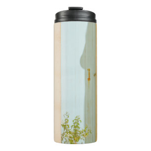 PLANTA VERDE CON VASO CERAMIC JUNTO A MADERA BLANC