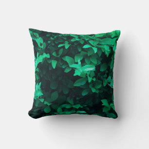 Planta verde pálida deja Cojín decorativo Cushion