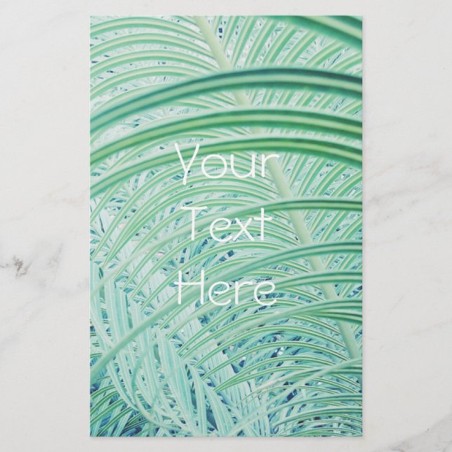 Planta Verde Suave Hoja de Palma (Frente)