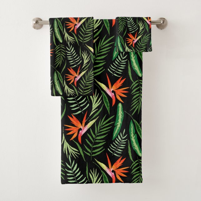 Planta y helechos tropicales de la ave del paraíso (In situ)