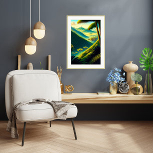 Plantación de café - Imprimir arte de lienzo