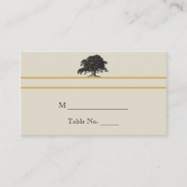Plantación de roble en tarjetas de plaza Boda de o