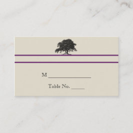 Plantación de robles en tarjetas de plaza Boda mor