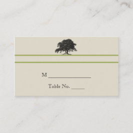 Plantación de robles en tarjetas verdes Bodas