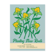 Plantar nuevas raíces CC1284 Invitación móvil