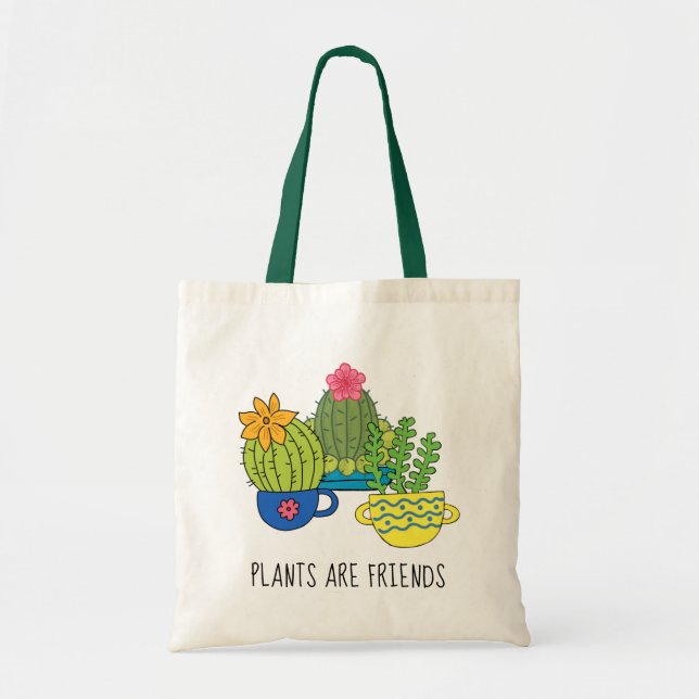 Plantas Amigas Suculentas Bolsa De Tote (Frente)