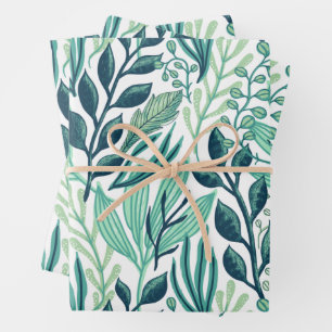 Plantas de hojas verdes botánicas modernas