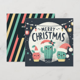 Plantas de Santa Cactus divertidas con los navidad