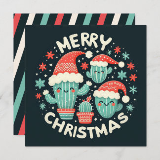 Plantas de Santa Cactus divertidas con los navidad