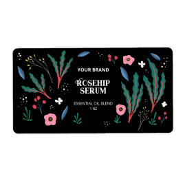 Plantas ilustradas Etiquetas de productos para bot