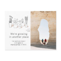 Plantas modernas | Postal de Invitación móvil