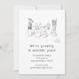 Plantas modernas | Tarjeta de Invitación móvil