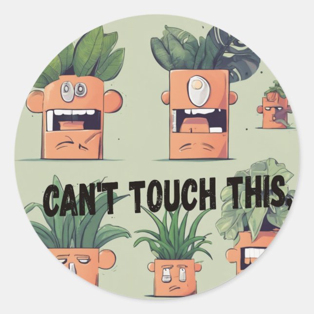 Plantas: Plantas domésticas con Pegatina de la per (Anverso)