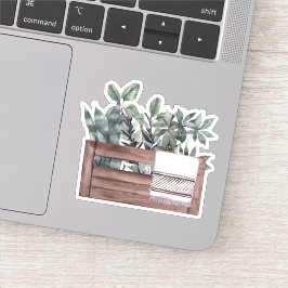 Plantas potentes - Pegatina del Hogar Verde