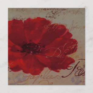 Plantas Rojas ~ Invitaciones