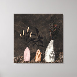 Plantas rústicas - decoración de pared en armonía 