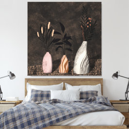 Plantas rústicas - decoración de pared en armonía 