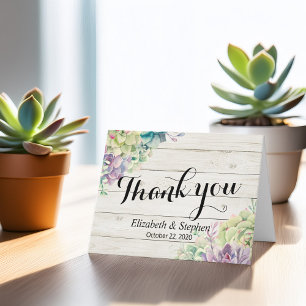 Plantas Suculentas de Agradecimiento de Boda Mader