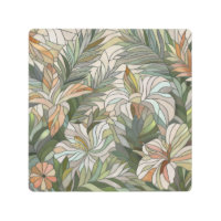 Plantas tropicales Arte digital mosaico