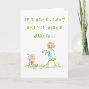 Plantas v Zombies Tarjeta