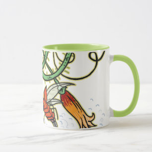 Plantas y taza de los insectos