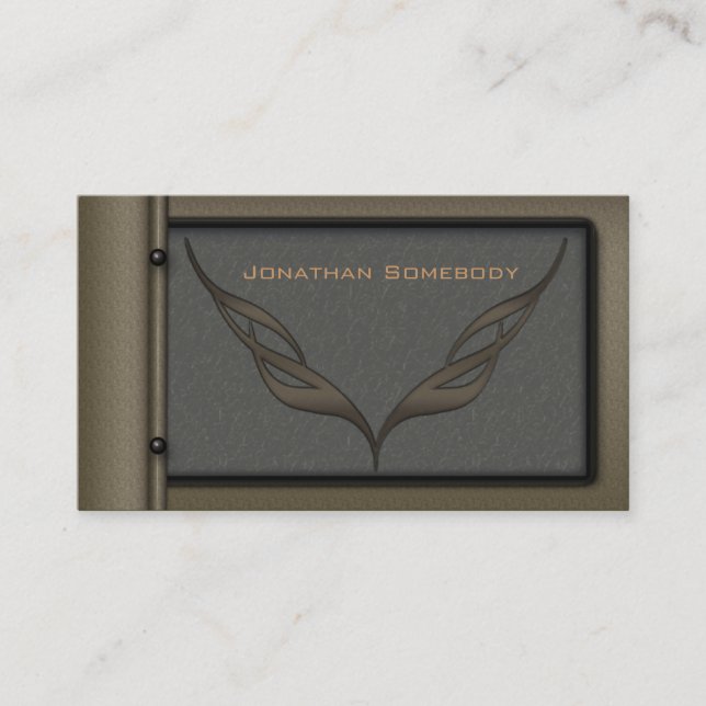 Plantilla 10 de la tarjeta de visita de Brown del (Anverso)