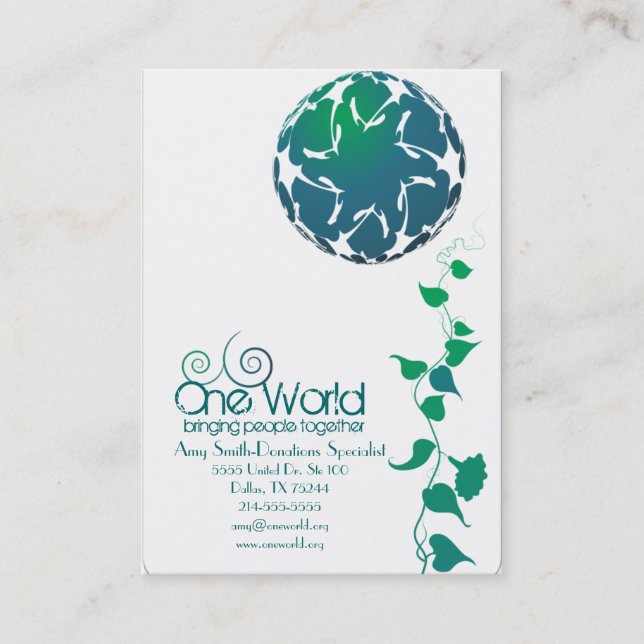 Plantilla 19 de la tarjeta de visita (Anverso)