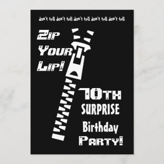 Plantilla 70º de invitación a fiesta de cumpleaños