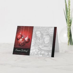 Plantilla adaptable de la tarjeta de Navidad -