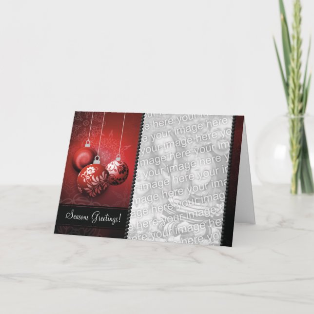 Plantilla adaptable de la tarjeta de Navidad - (Anverso)