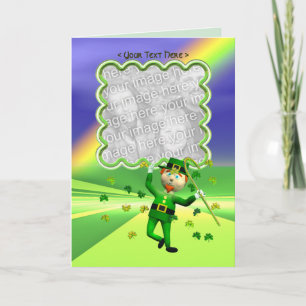Plantilla afortunada de la danza del día de St