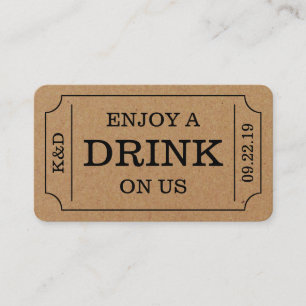 Plantilla Audaz De Ticket Style "Enjoy A Bebe On U