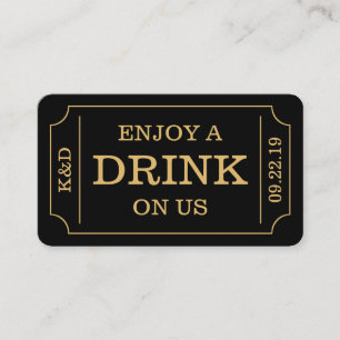 Plantilla Audaz De Ticket Style "Enjoy A Bebe On U