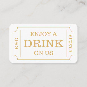 Plantilla Audaz De Ticket Style "Enjoy A Bebe On U
