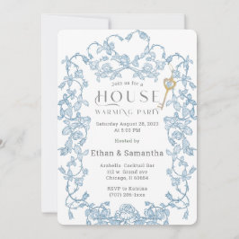 Plantilla Azul para Fiesta de Inauguración de Casa