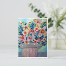 Plantilla Bella Artes postal original Bouquet de a