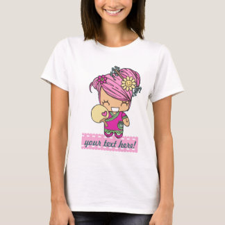 Plantilla blanca de la camisa de la muñeca del