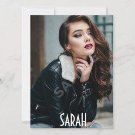 Plantilla blanca de tarjeta Comp de foto modelo 4