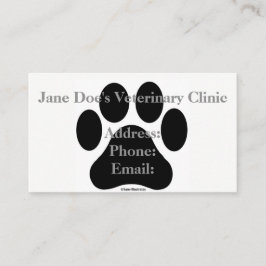 Plantilla blanco y negro de la tarjeta de visita